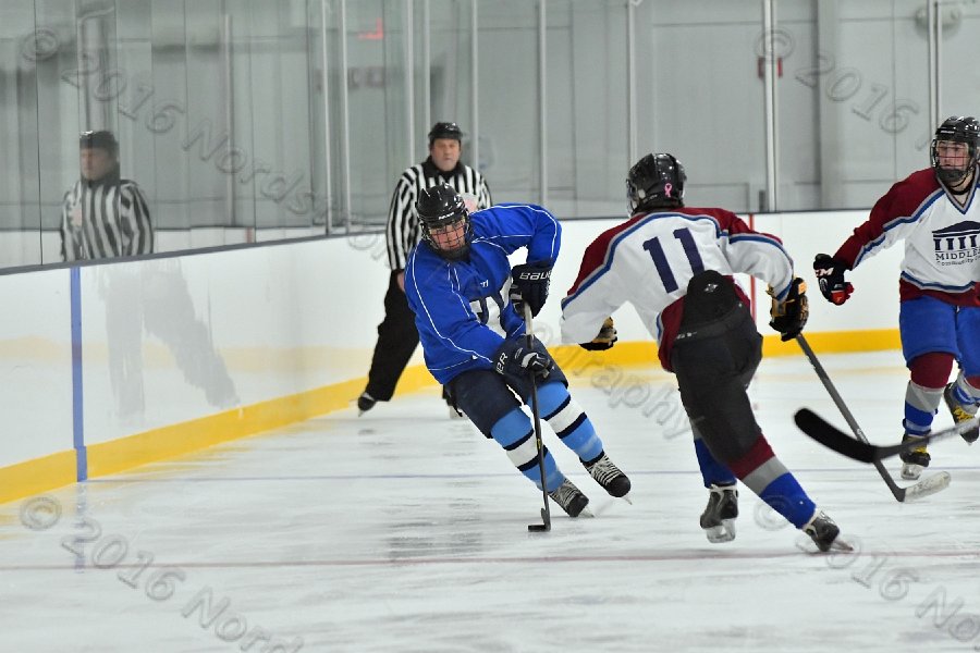 Wheaton College Men\'s Ice Hockey vs Middlesex Community College. - Photo By: KEITH NORDSTROM